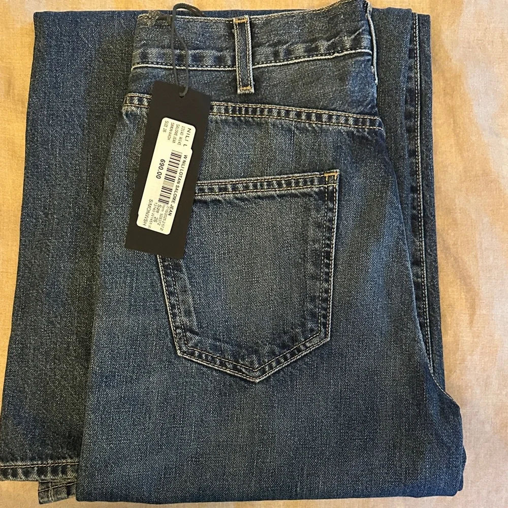 Nili Lotan Dark Blue Flare Jeans - Picture 7 of 7